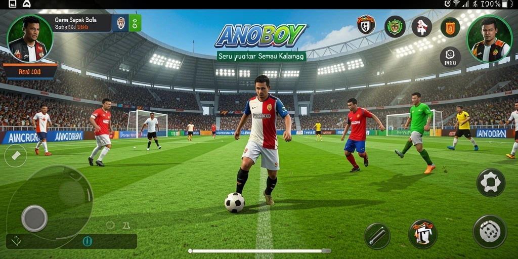Tampilan gameplay ANOBOY yang menegangkan dan seru.