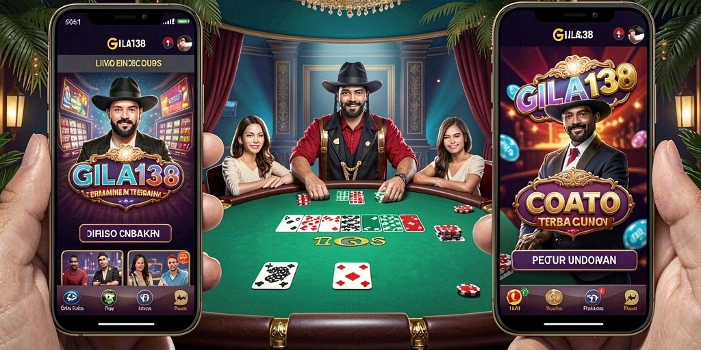 Tampilan gameplay GILA138 yang mendebarkan dengan dealer langsung.