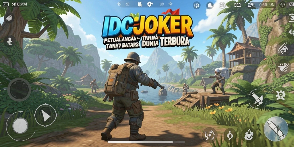 Screenshot menunjukkan eksplorasi luas di IDCJOKER dengan pemandangan yang menakjubkan.
