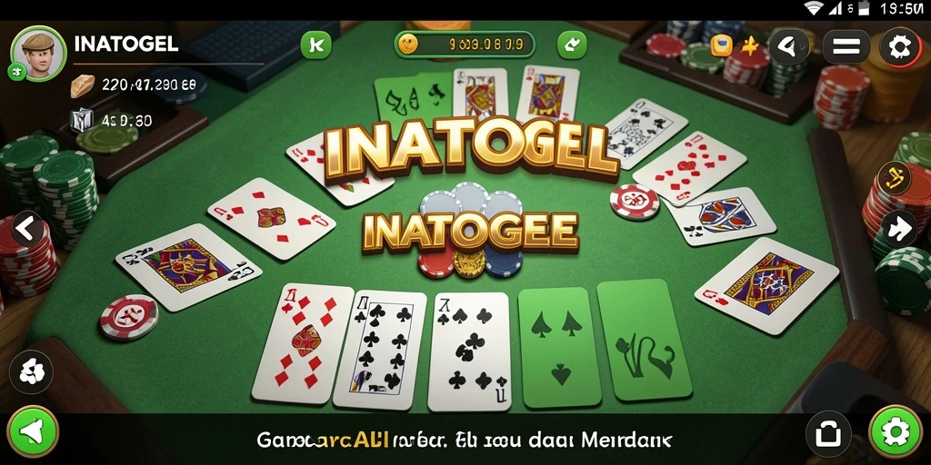 Screenshot gameplay INATOGEL yang menampilkan aksi seru Gaple.