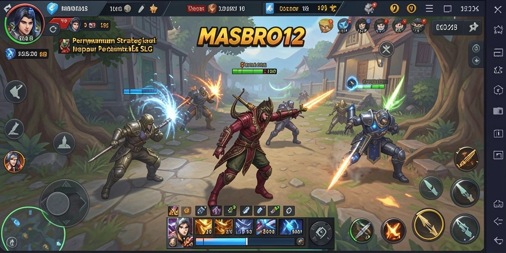 Tampilan permainan MASBRO12 yang menarik dengan battle yang epik.