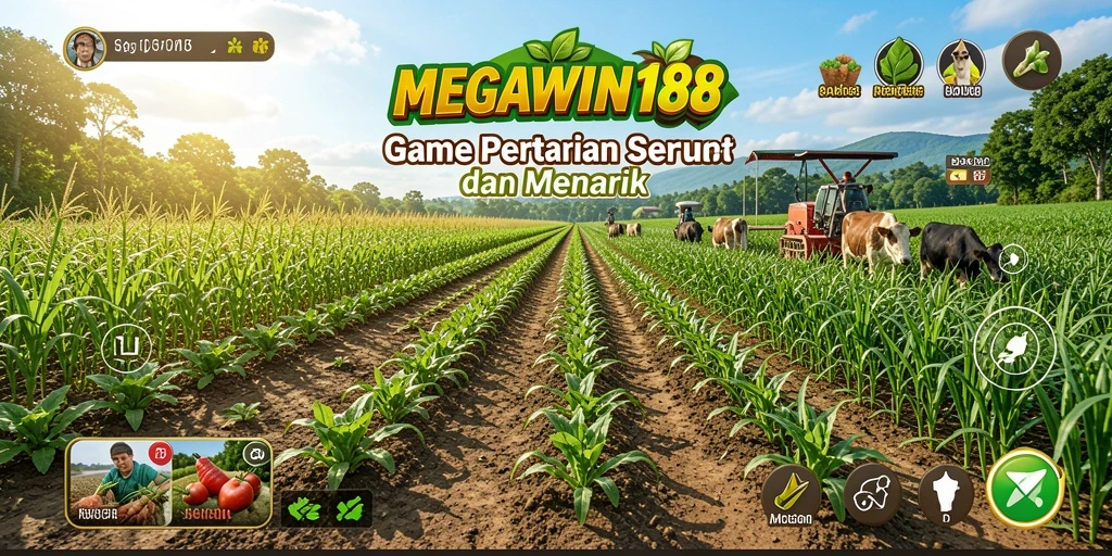 Tampilan gameplay menarik penuh warna dalam MEGAWIN188.