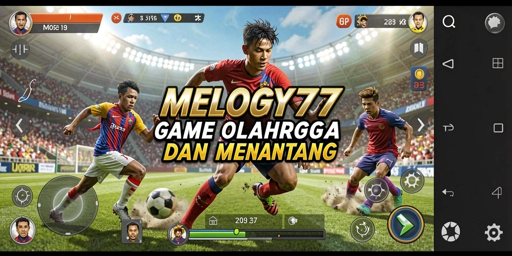 Screenshot gameplay MELODY77 yang menampilkan aksi olahraga seru.