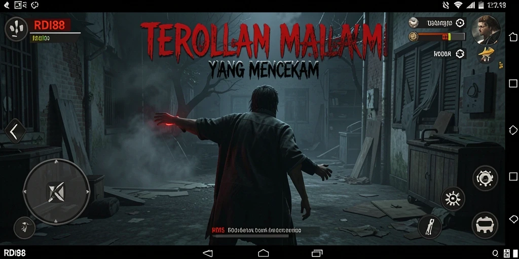 Tangkapan layar gameplay RDI88 yang menampilkan serangan hantu.
