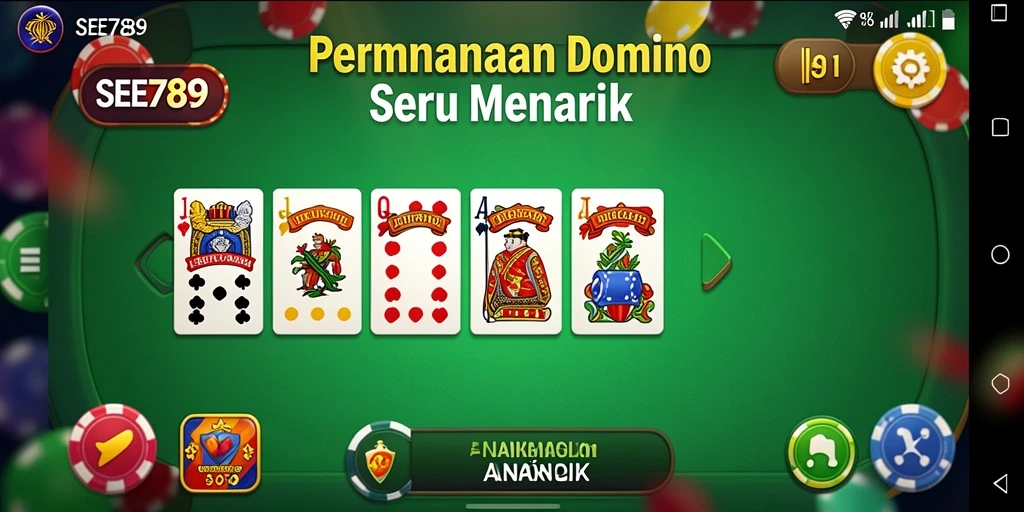 Tampilan gameplay Domino yang menarik dan seru di SEE789.